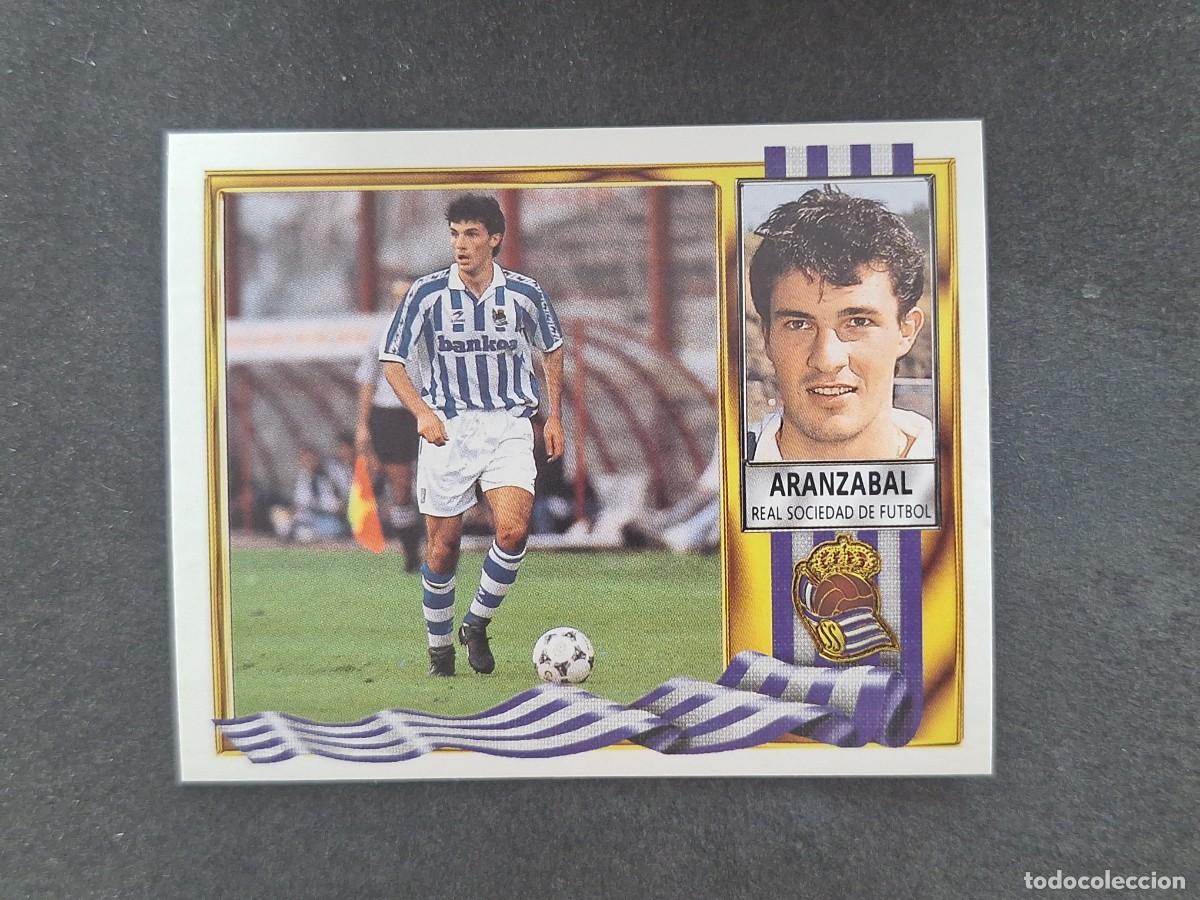 Cromos de Futebol: L3 ARANZABAL REAL SOCIEDAD LIGA ESTE 1995 1996 95 96 NUNCA PEGADO SIN PEGAR