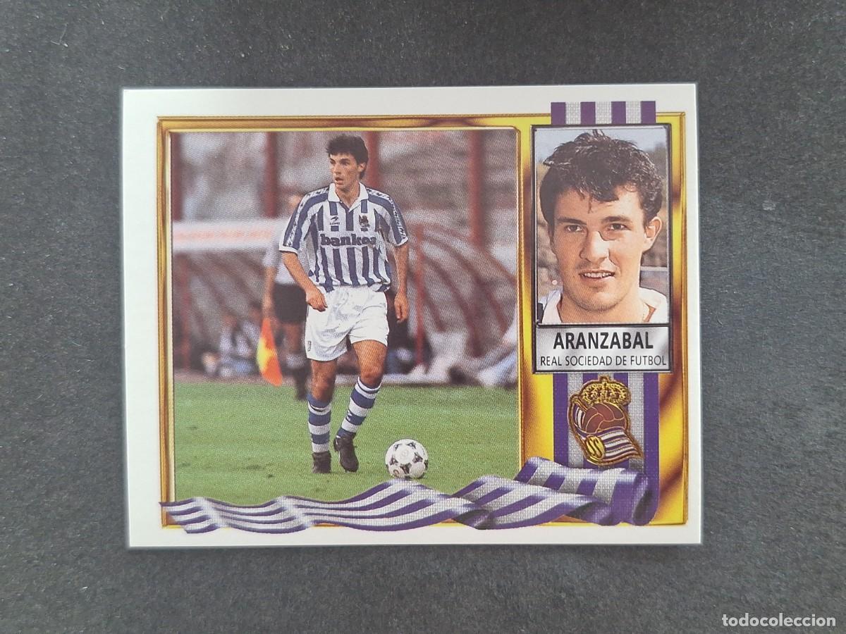 Cromos de Futebol: L3 ARANZABAL REAL SOCIEDAD LIGA ESTE 1995 1996 95 96 NUNCA PEGADO SIN PEGAR