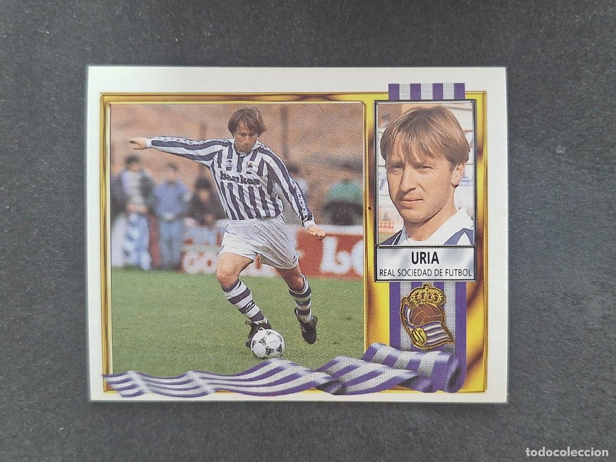 Cromos de Futebol: L3 URIA REAL SOCIEDAD LIGA ESTE 1995 1996 95 96 NUNCA PEGADO SIN PEGAR