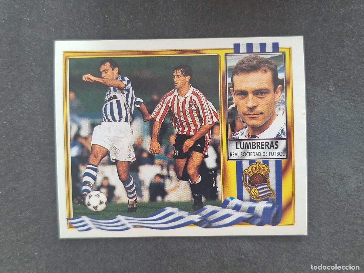Cromos de Futebol: L3 LUMBRERAS REAL SOCIEDAD LIGA ESTE 1995 1996 95 96 NUNCA PEGADO SIN PEGAR
