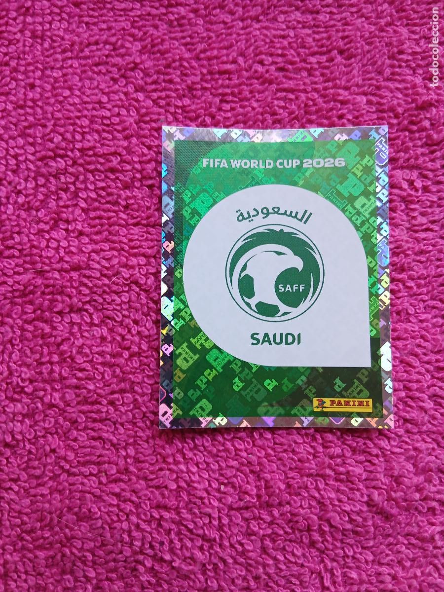 Cromos de Futebol: FIFA World Cup 2026 escudo ksa 1 escudo selecci&oacute;n de arabia saudita ksa1 panini 2026