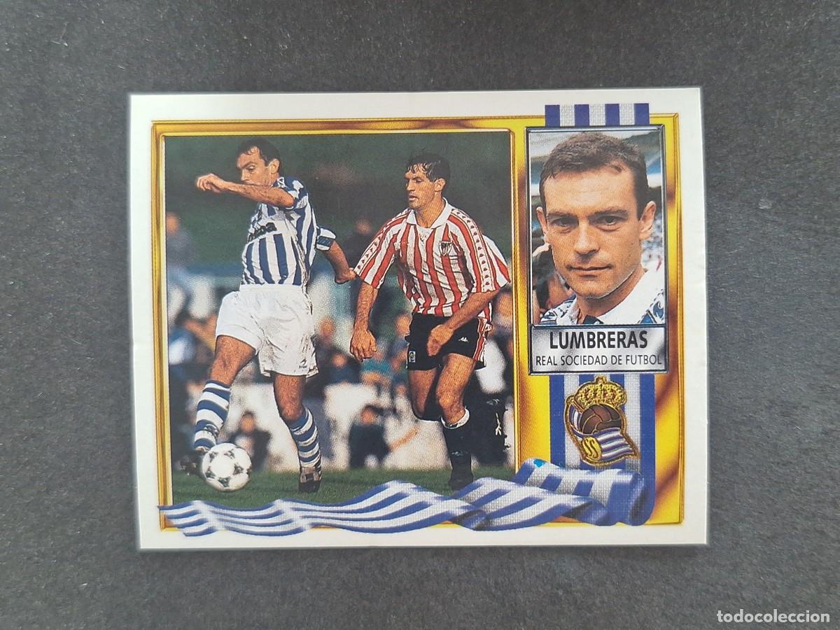 Cromos de Futebol: L3 LUMBRERAS REAL SOCIEDAD LIGA ESTE 1995 1996 95 96 NUNCA PEGADO SIN PEGAR