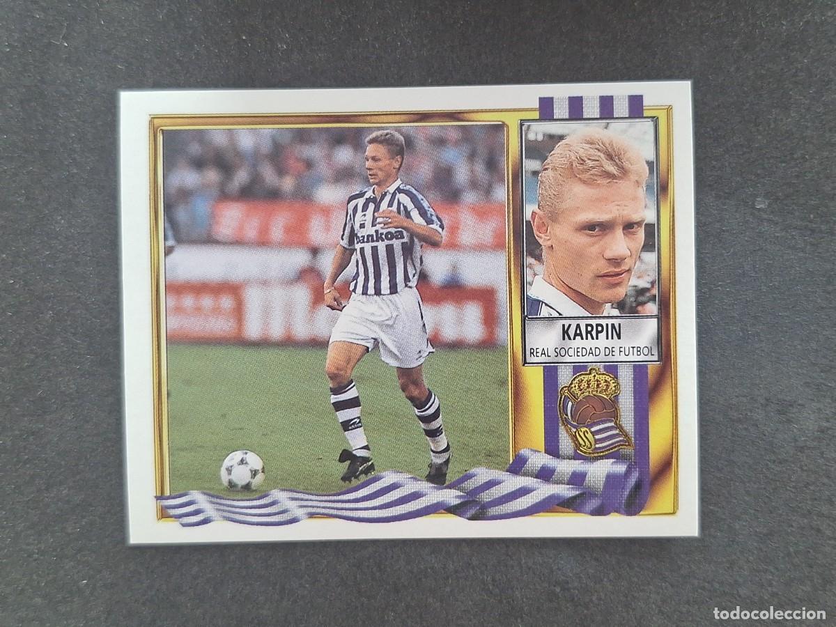 Cromos de Futebol: L3 KARPIN REAL SOCIEDAD LIGA ESTE 1995 1996 95 96 NUNCA PEGADO SIN PEGAR