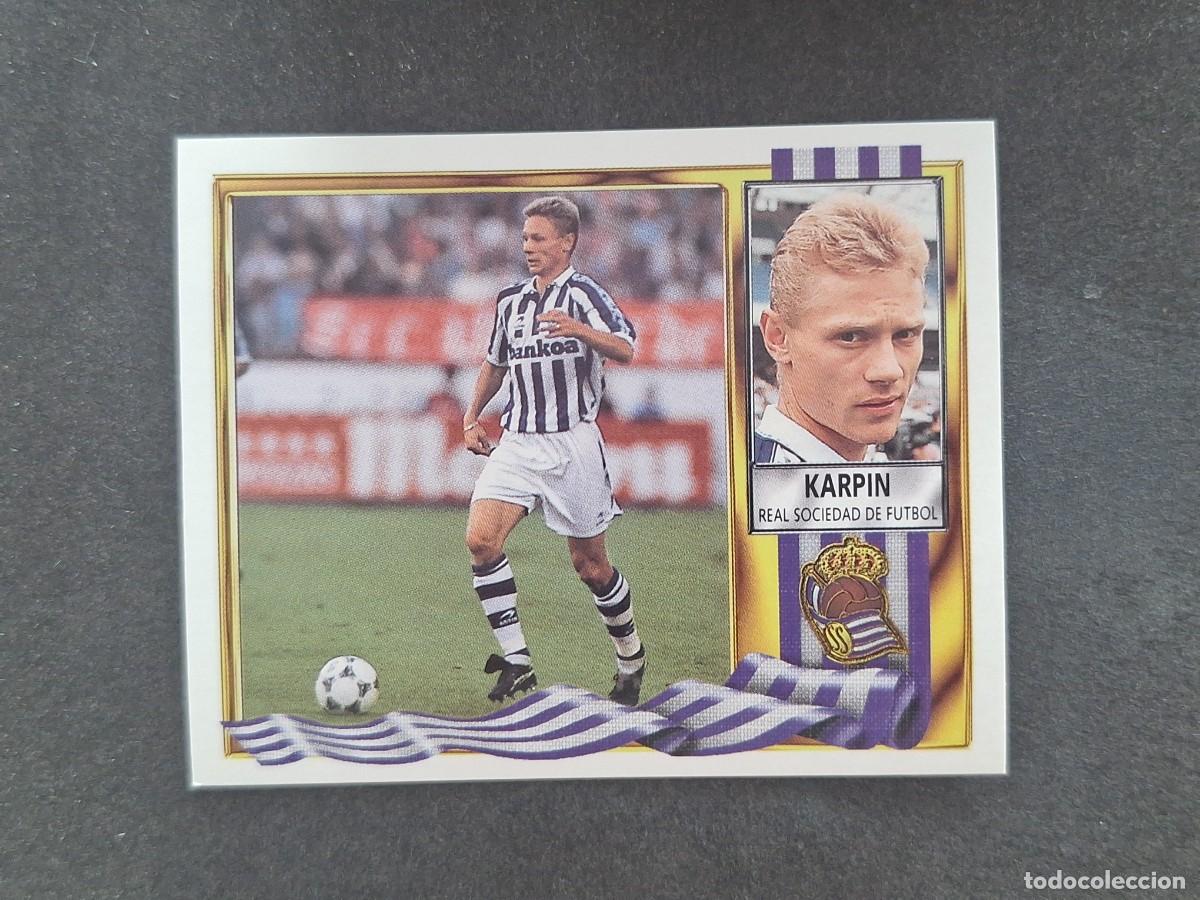 Cromos de Futebol: L3 KARPIN REAL SOCIEDAD LIGA ESTE 1995 1996 95 96 NUNCA PEGADO SIN PEGAR