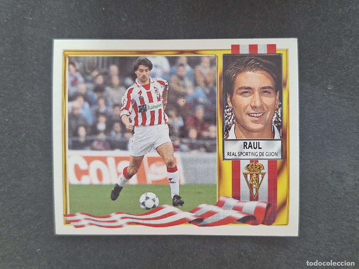 Cartes &agrave; collectionner de Football: L3 RAUL SPORTING DE GIJON LIGA ESTE 1995 1996 95 96 NUNCA PEGADO SIN PEGAR
