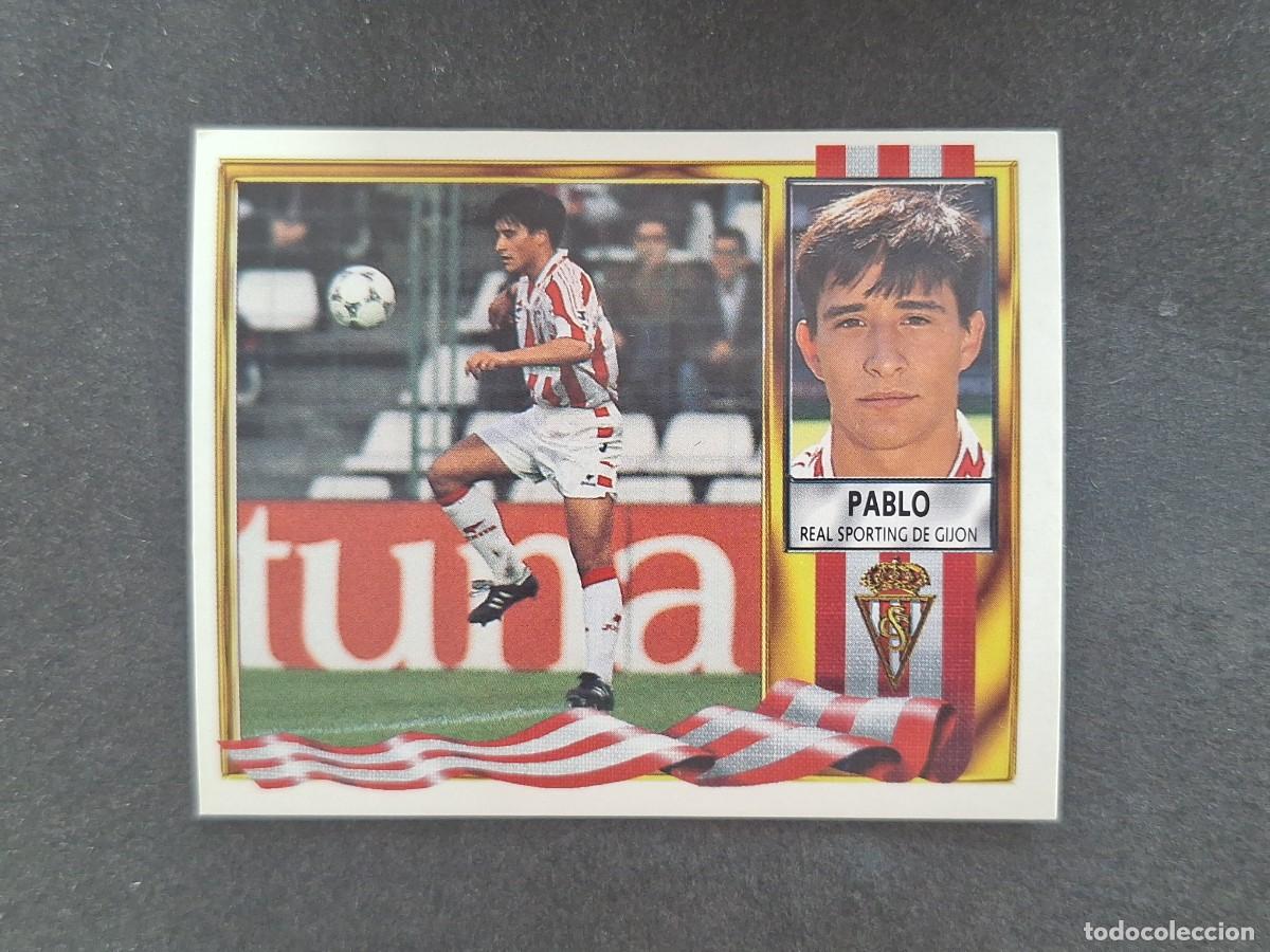 Cartes &agrave; collectionner de Football: L3 PABLO SPORTING DE GIJON LIGA ESTE 1995 1996 95 96 NUNCA PEGADO SIN PEGAR