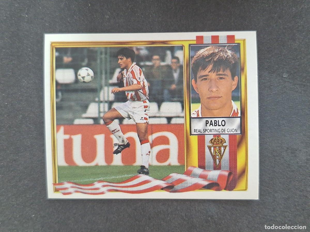 Cartes &agrave; collectionner de Football: L3 PABLO SPORTING DE GIJON LIGA ESTE 1995 1996 95 96 NUNCA PEGADO SIN PEGAR