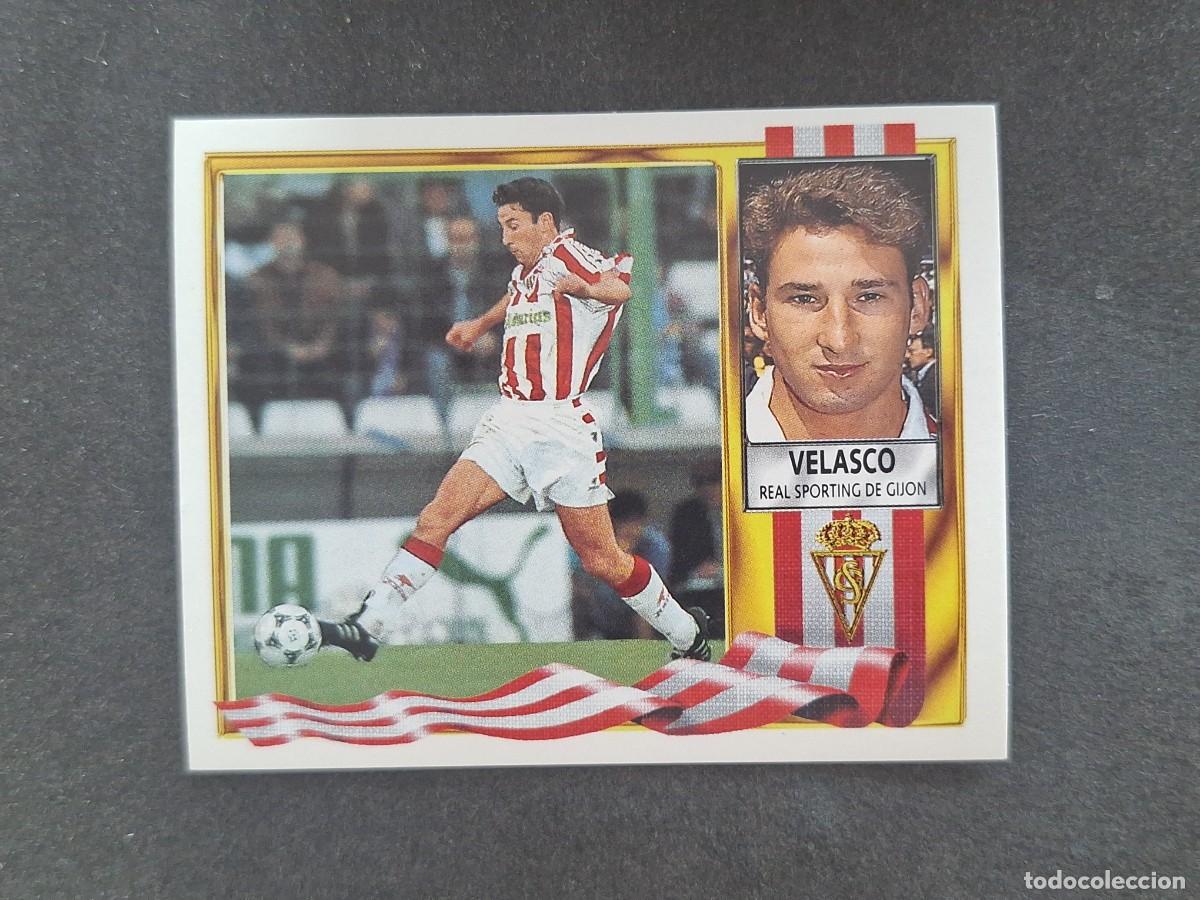 Cartes &agrave; collectionner de Football: L3 VELASCO SPORTING DE GIJON LIGA ESTE 1995 1996 95 96 NUNCA PEGADO SIN PEGAR