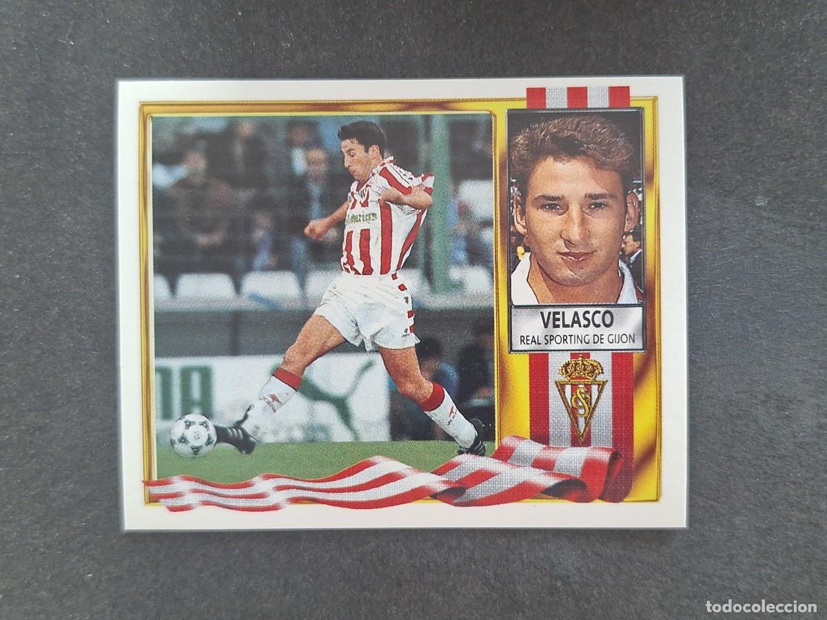 Cartes &agrave; collectionner de Football: L3 VELASCO SPORTING DE GIJON LIGA ESTE 1995 1996 95 96 NUNCA PEGADO SIN PEGAR