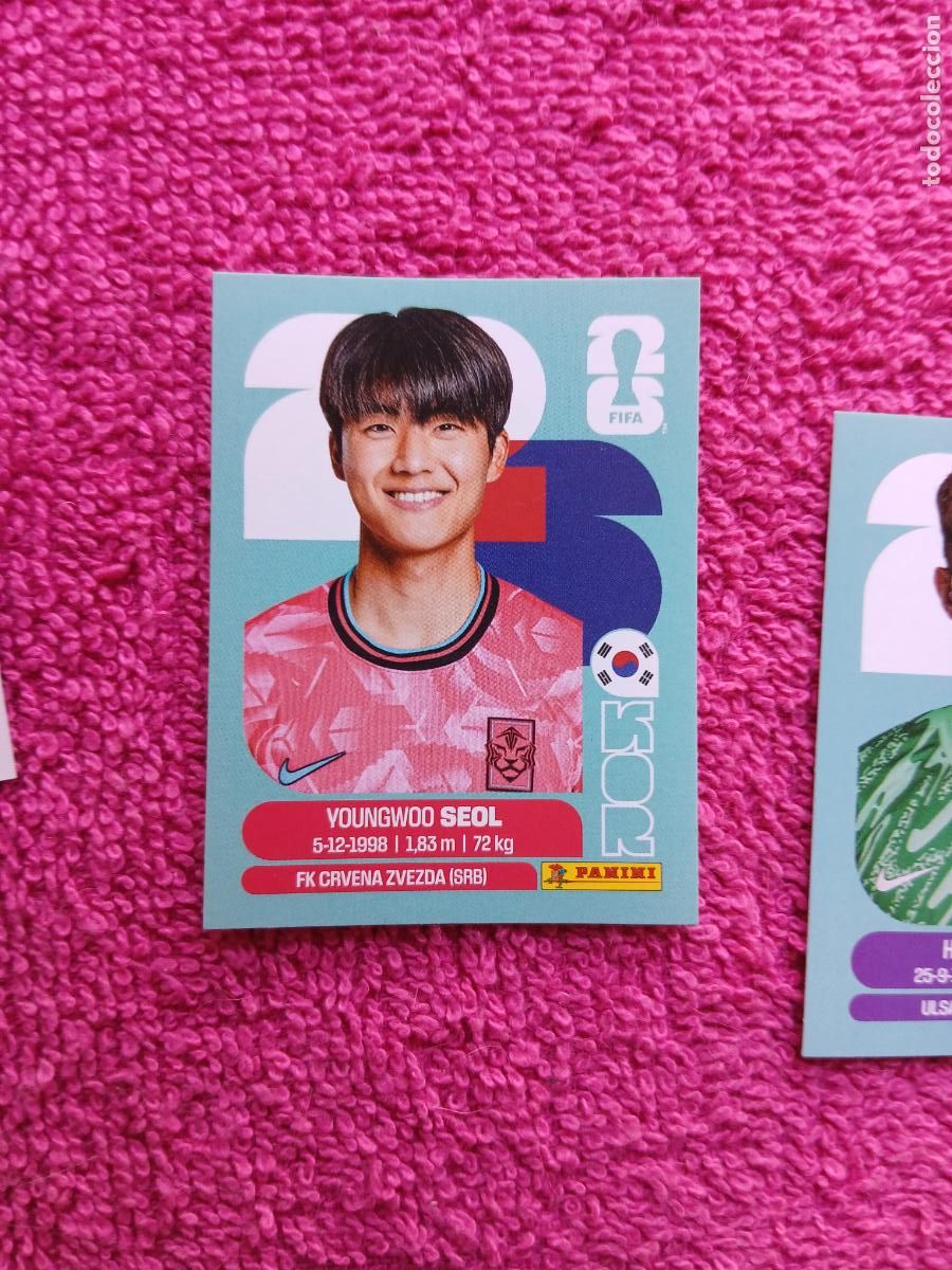 Cartes &agrave; collectionner de Football: FIFA World Cup 2026 Young-woo Seol kor 6 selecci&oacute;n de corea del sur cor6 panini 2026