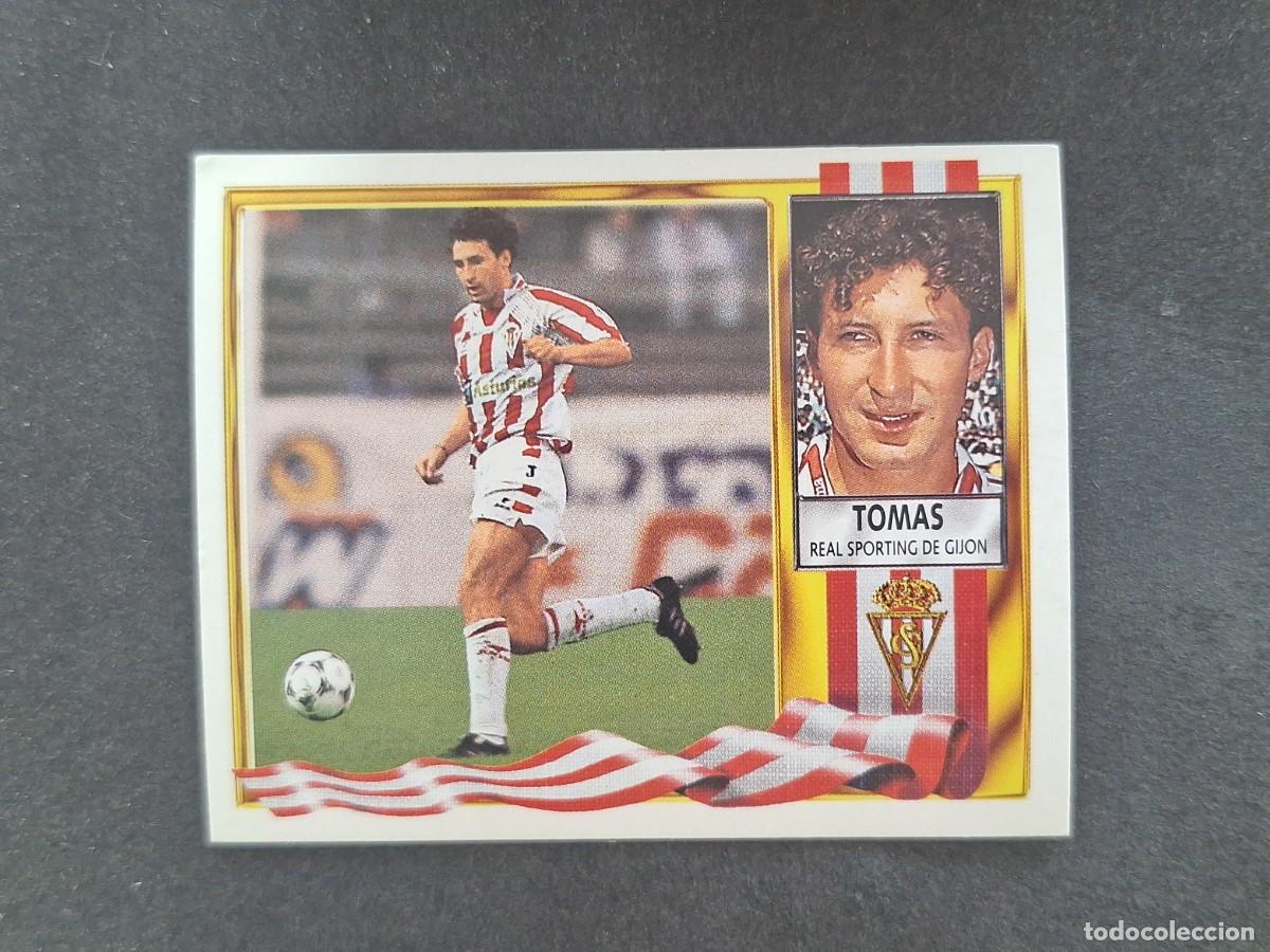 Cartes &agrave; collectionner de Football: L3 TOMAS SPORTING DE GIJON LIGA ESTE 1995 1996 95 96 NUNCA PEGADO SIN PEGAR