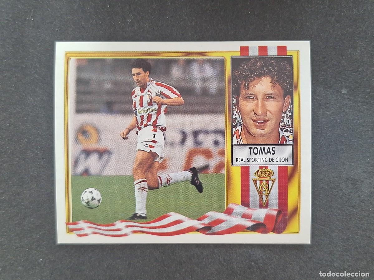 Cartes &agrave; collectionner de Football: L3 TOMAS SPORTING DE GIJON LIGA ESTE 1995 1996 95 96 NUNCA PEGADO SIN PEGAR
