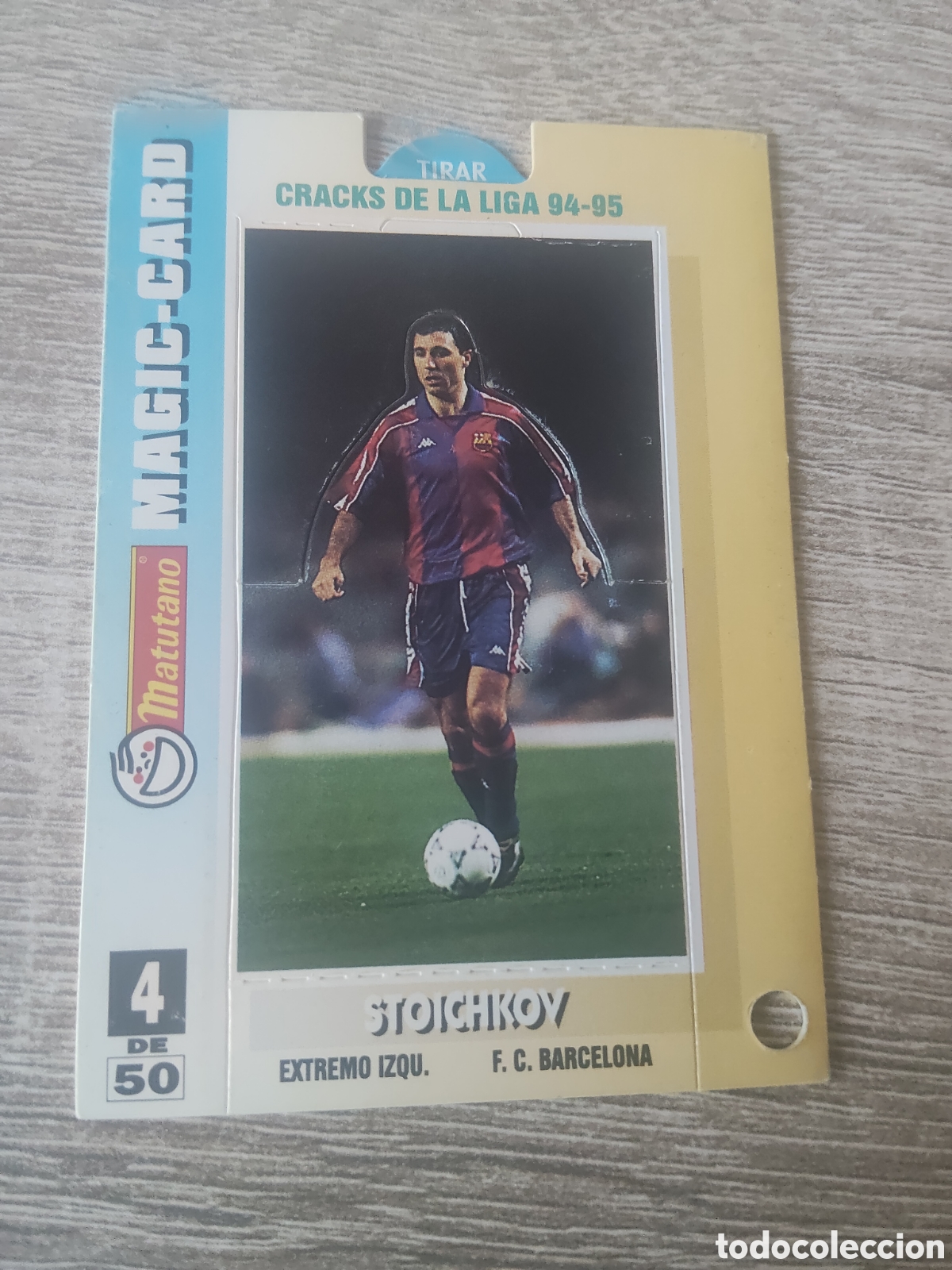 Figurine di Calcio: Matutano los cracks de la liga 1994 1995 94 95 4 Stoichkov Barcelona