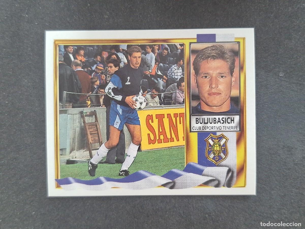Fu&szlig;ball-Sticker: L3 BULJUBASICH C. D. TENERIFE LIGA ESTE 1995 1996 95 96 NUNCA PEGADO SIN PEGAR