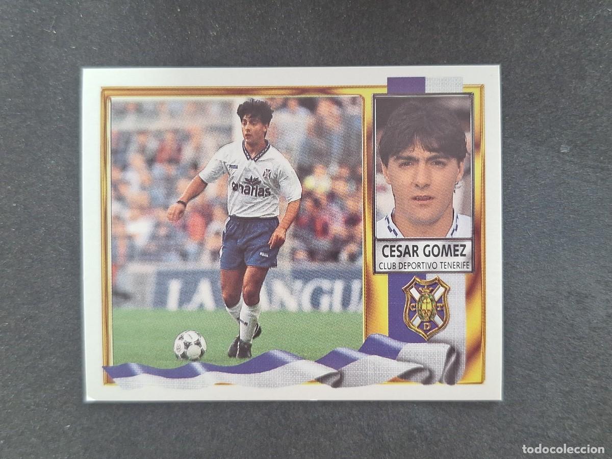Fu&szlig;ball-Sticker: L3 CESAR GOMEZ C. D. TENERIFE LIGA ESTE 1995 1996 95 96 NUNCA PEGADO SIN PEGAR