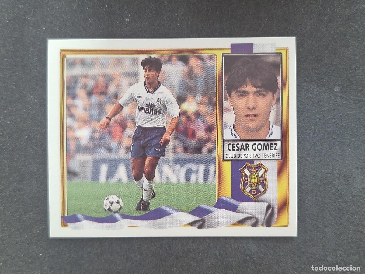 Fu&szlig;ball-Sticker: L3 CESAR GOMEZ C. D. TENERIFE LIGA ESTE 1995 1996 95 96 NUNCA PEGADO SIN PEGAR