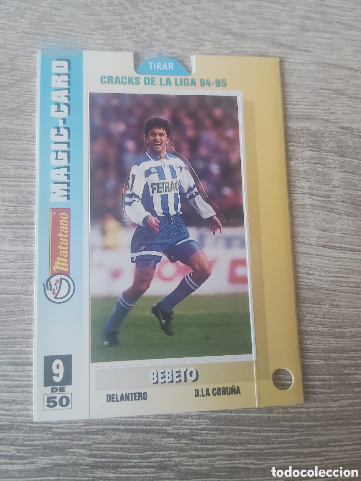 Fu&szlig;ball-Sticker: Matutano los cracks de la liga 1994 1995 94 95 9 Bebeto Deportivo de la Coru&ntilde;a