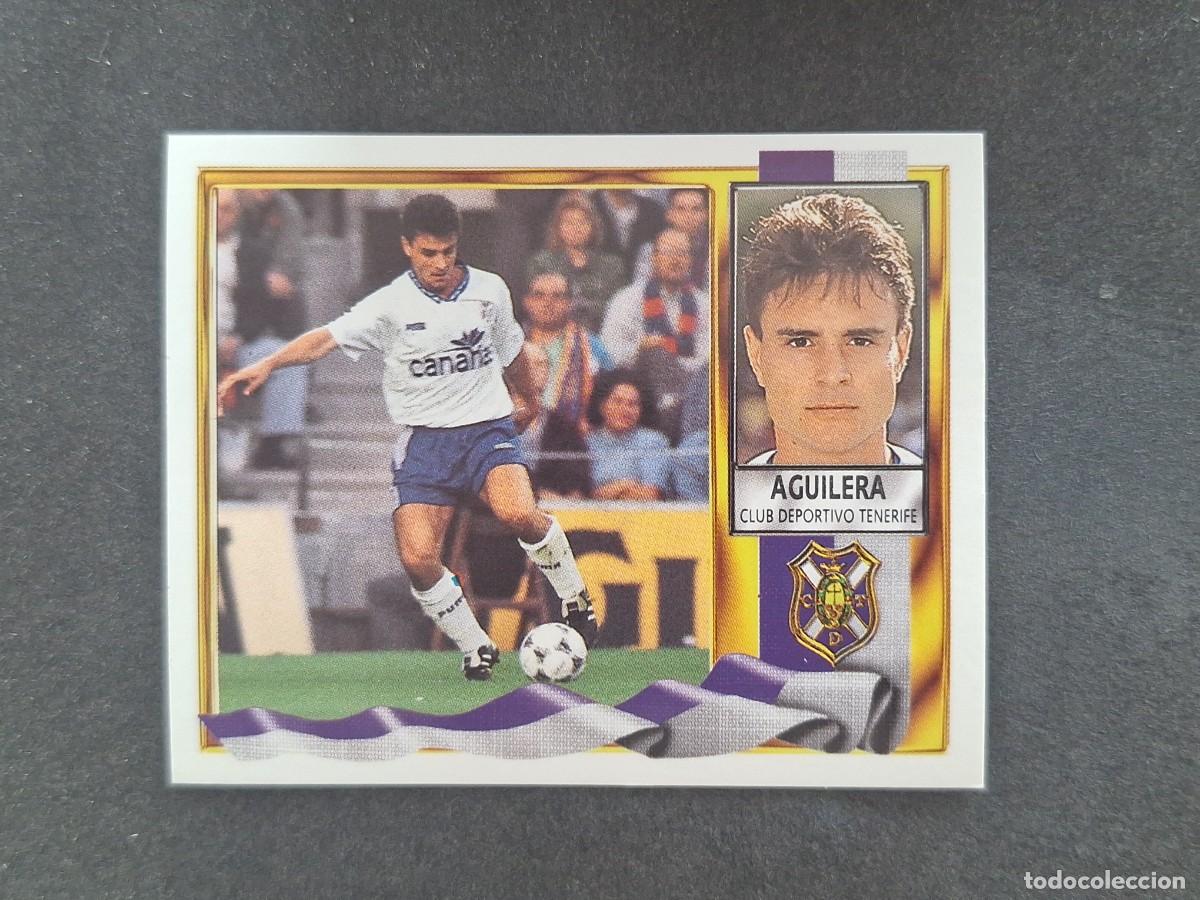 Fu&szlig;ball-Sticker: L3 AGUILERA C. D. TENERIFE LIGA ESTE 1995 1996 95 96 NUNCA PEGADO SIN PEGAR