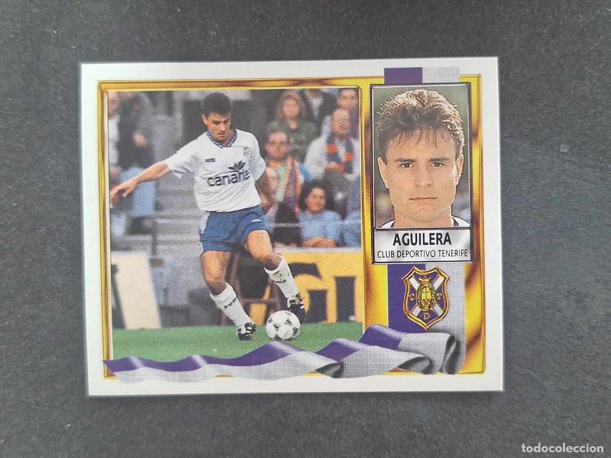 Fu&szlig;ball-Sticker: L3 AGUILERA C. D. TENERIFE LIGA ESTE 1995 1996 95 96 NUNCA PEGADO SIN PEGAR