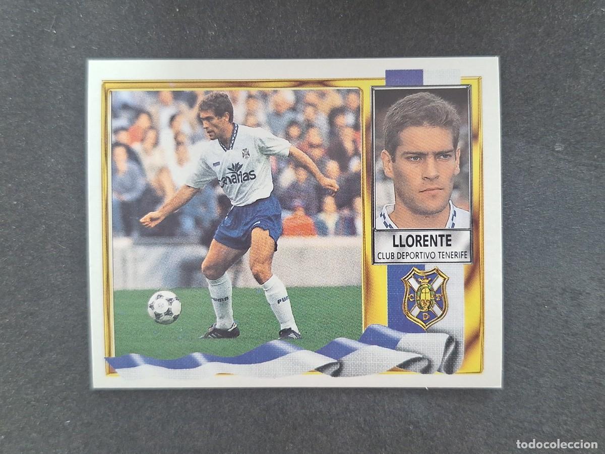 Fu&szlig;ball-Sticker: L3 LLORENTE C. D. TENERIFE LIGA ESTE 1995 1996 95 96 NUNCA PEGADO SIN PEGAR