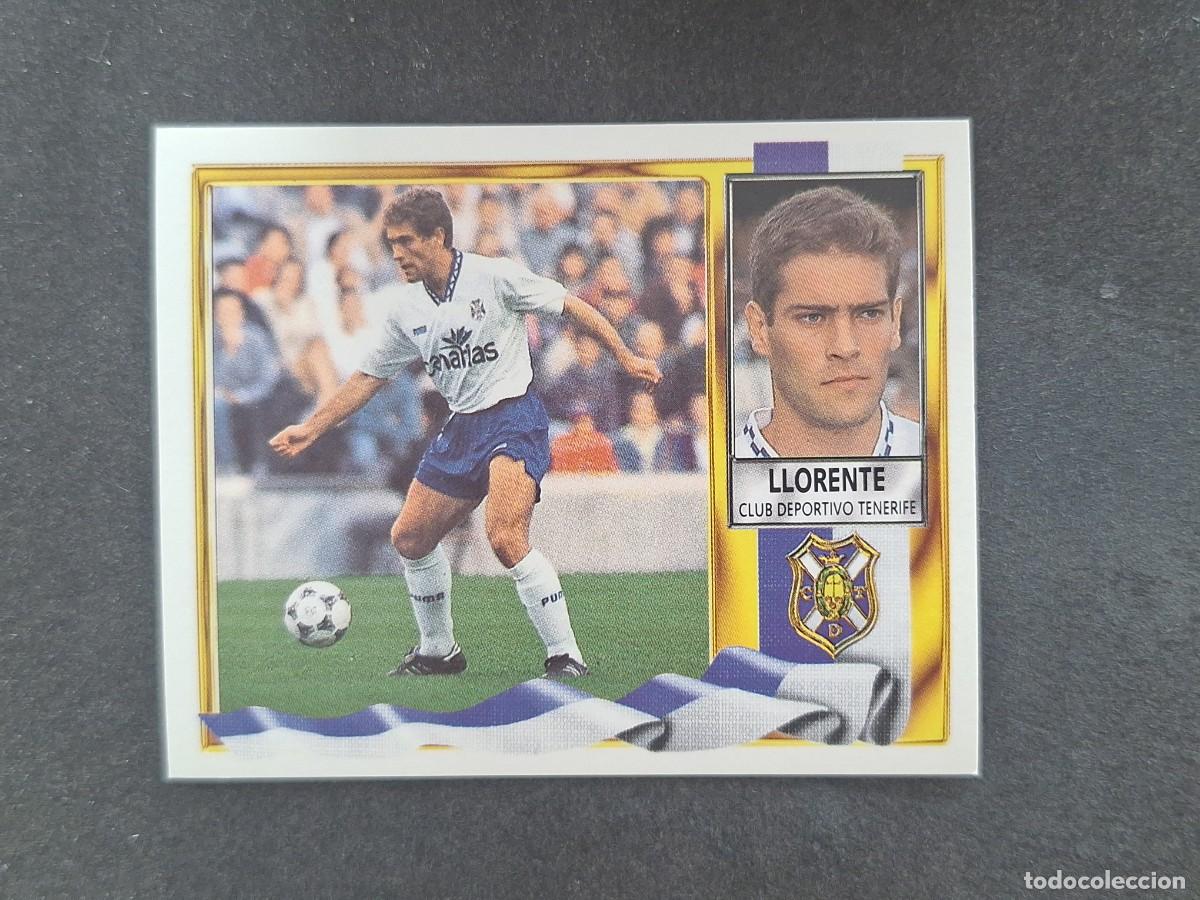 Fu&szlig;ball-Sticker: L3 LLORENTE C. D. TENERIFE LIGA ESTE 1995 1996 95 96 NUNCA PEGADO SIN PEGAR
