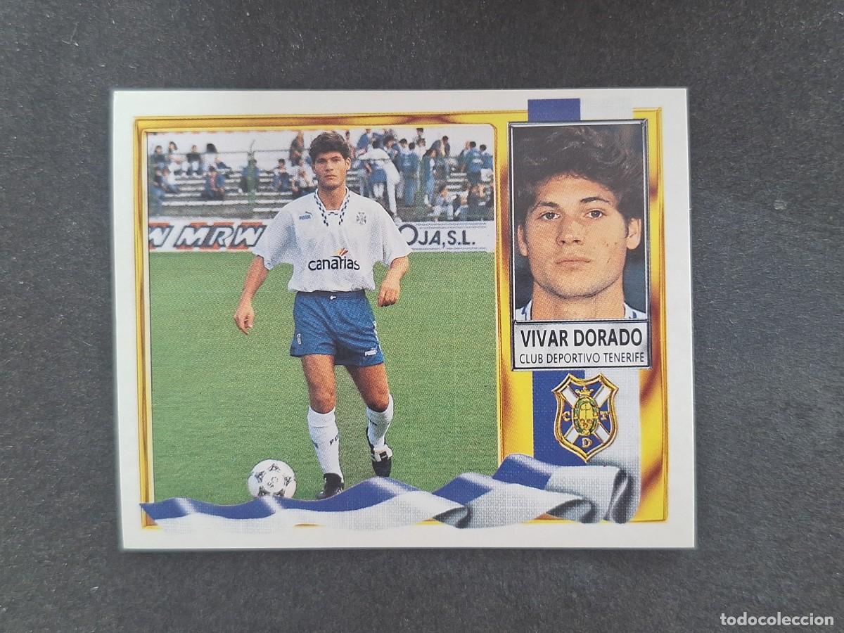 Fu&szlig;ball-Sticker: L3 VIVAR DORADO C. D. TENERIFE LIGA ESTE 1995 1996 95 96 NUNCA PEGADO SIN PEGAR