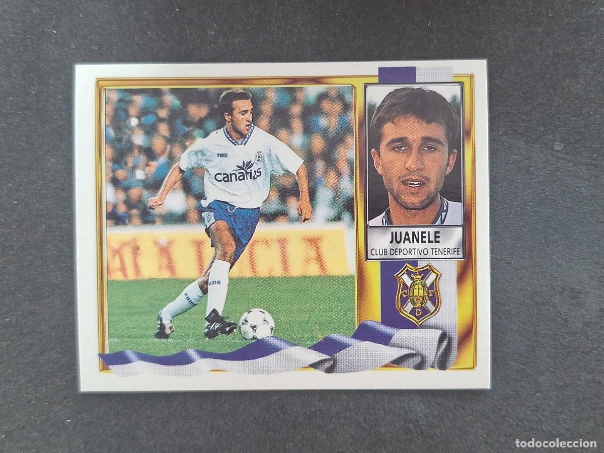 Fu&szlig;ball-Sticker: L3 JUANELE C. D. TENERIFE LIGA ESTE 1995 1996 95 96 NUNCA PEGADO SIN PEGAR