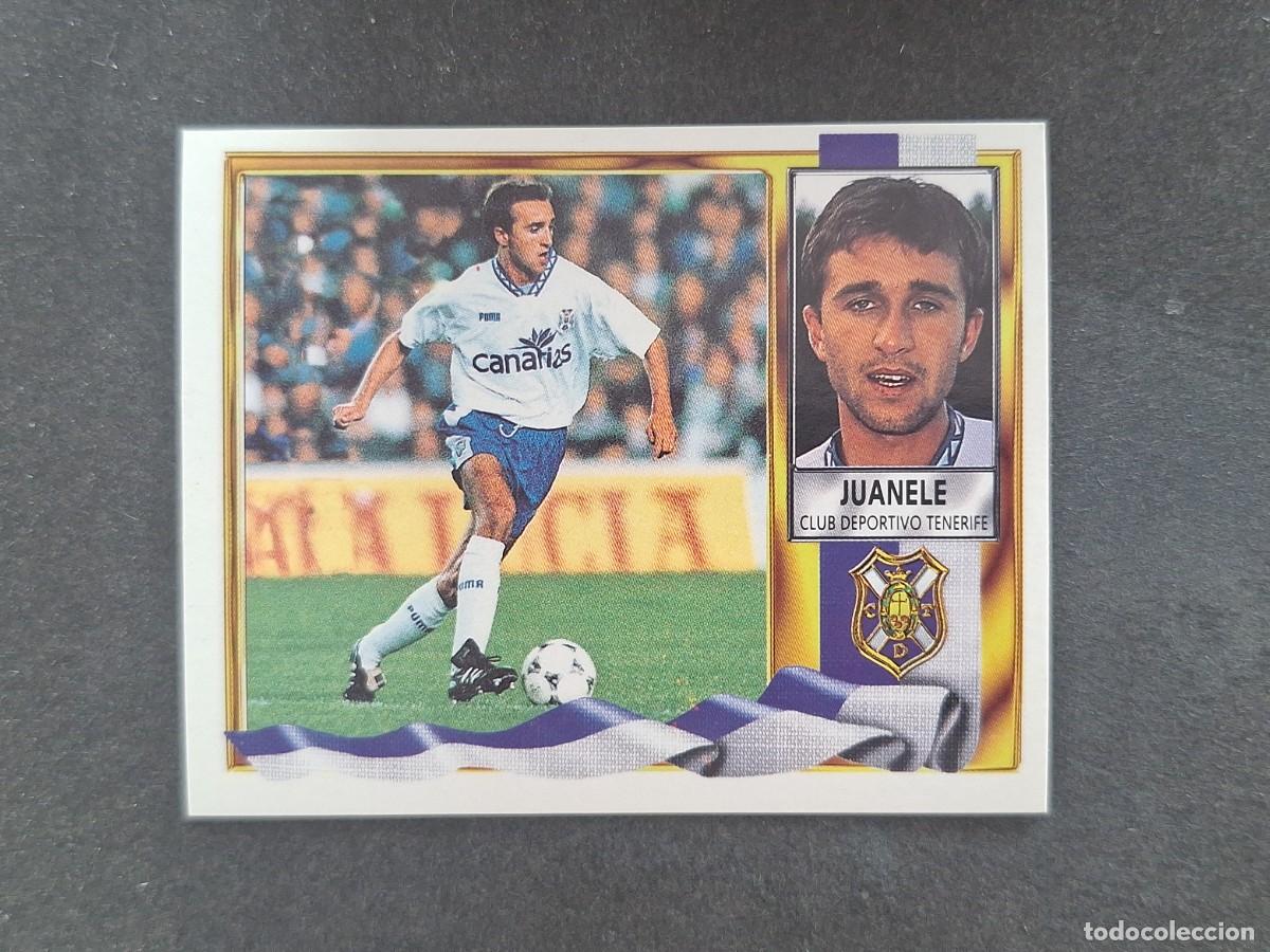 Fu&szlig;ball-Sticker: L3 JUANELE C. D. TENERIFE LIGA ESTE 1995 1996 95 96 NUNCA PEGADO SIN PEGAR