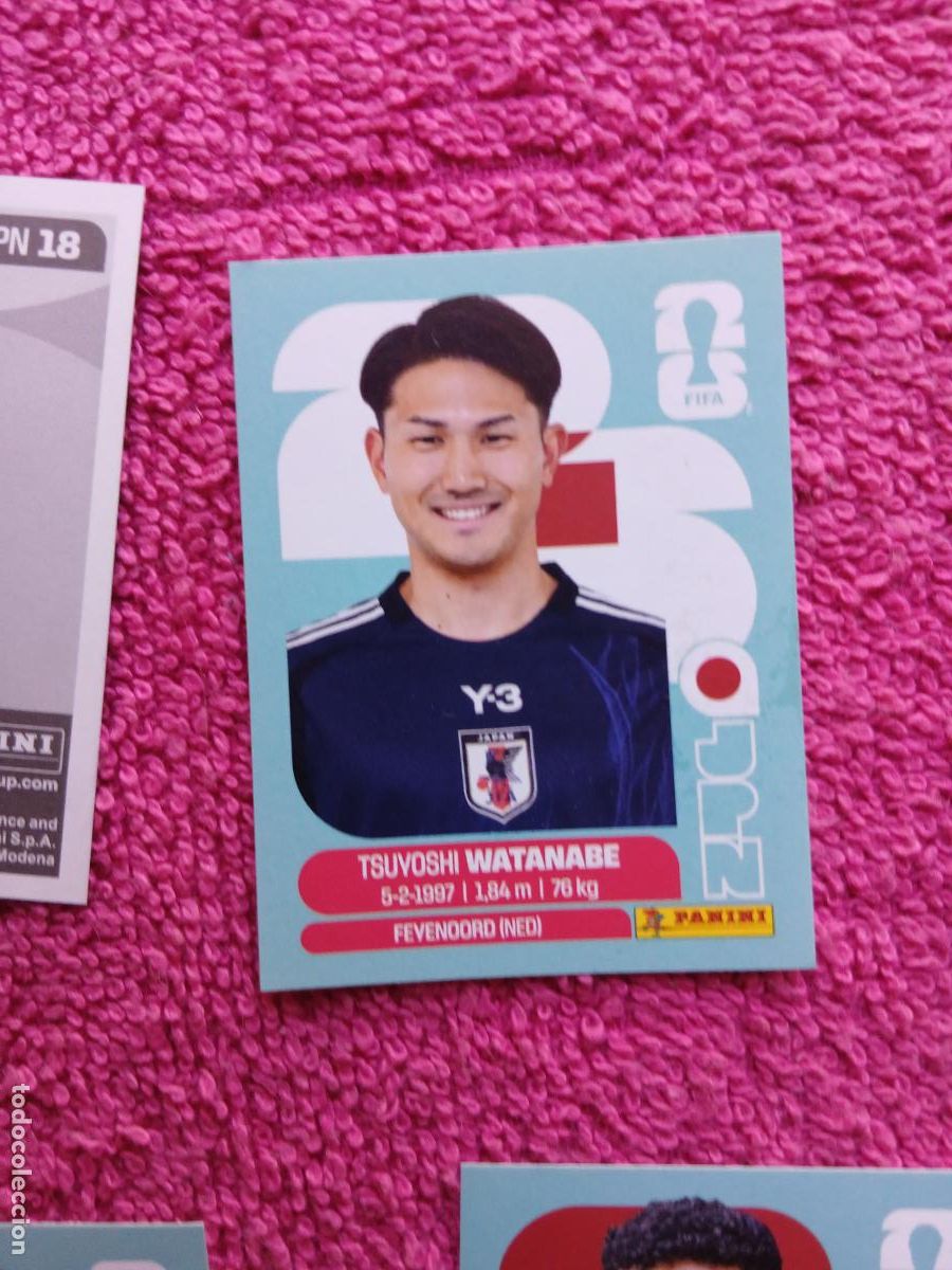 Fu&szlig;ball-Sticker: FIFA World Cup 2026 Tsuyoshi Watanab jpn 7 selecci&oacute;n de jap&oacute;n jpn7 panini 2026