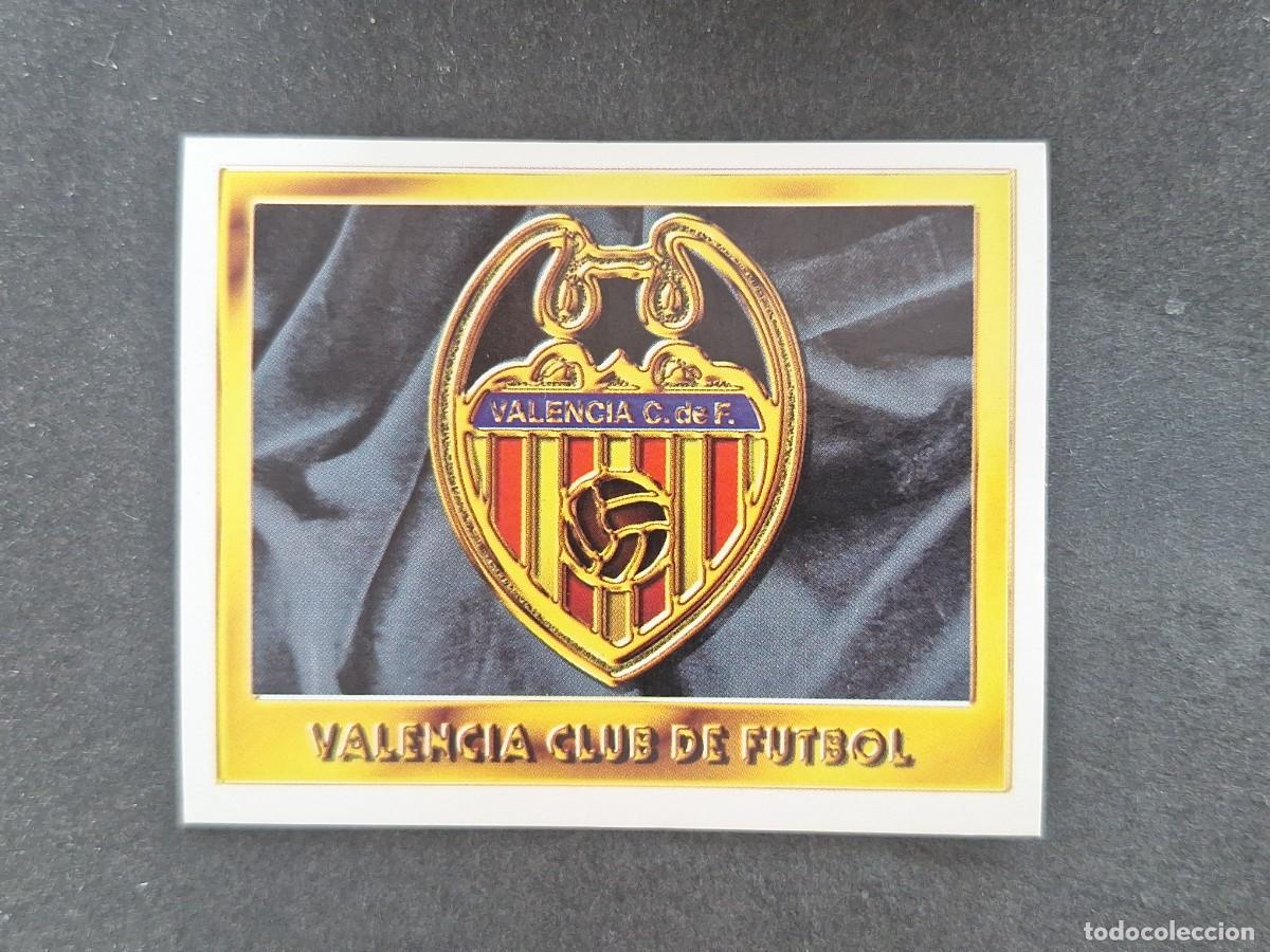 Cartes &agrave; collectionner de Football: L3 ESCUDO VALENCIA C. F. LIGA ESTE 1995 1996 95 96 NUNCA PEGADO SIN PEGAR