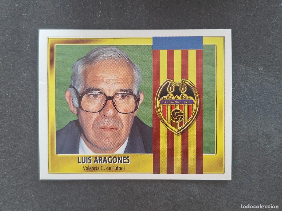 Cartes &agrave; collectionner de Football: L3 LUIS ARAGONES ENTRENADOR VALENCIA C. F. LIGA ESTE 1995 1996 95 96 NUNCA PEGADO SIN PEGAR