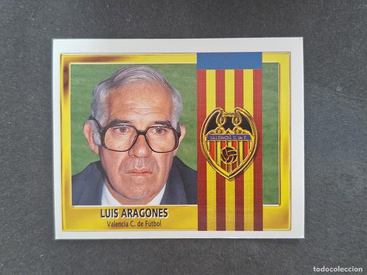 Cartes &agrave; collectionner de Football: L3 LUIS ARAGONES ENTRENADOR VALENCIA C. F. LIGA ESTE 1995 1996 95 96 NUNCA PEGADO SIN PEGAR