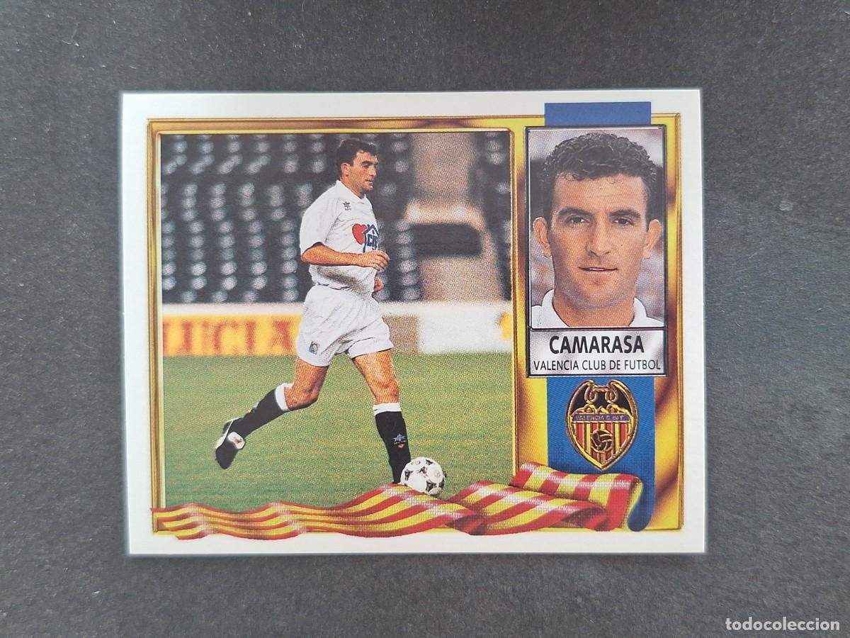 Cartes &agrave; collectionner de Football: L3 CAMARASA VALENCIA C. F. LIGA ESTE 1995 1996 95 96 NUNCA PEGADO SIN PEGAR