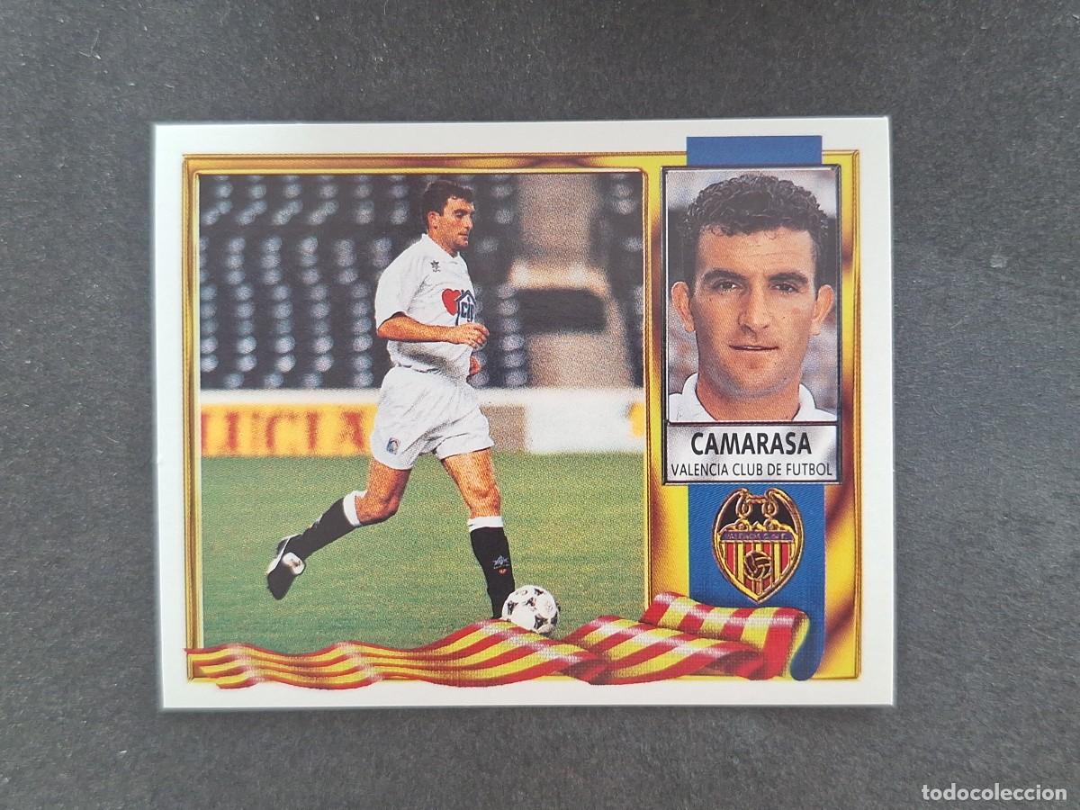 Cartes &agrave; collectionner de Football: L3 CAMARASA VALENCIA C. F. LIGA ESTE 1995 1996 95 96 NUNCA PEGADO SIN PEGAR