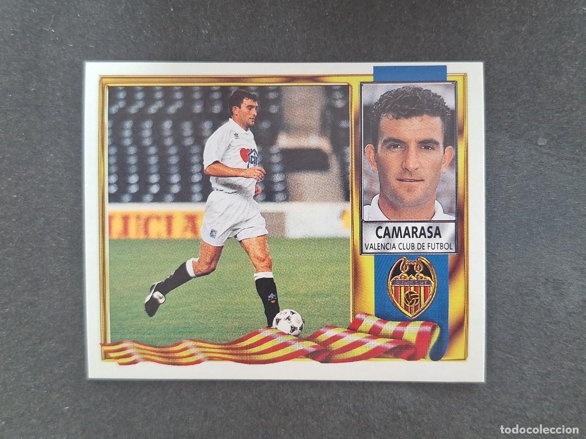 Cartes &agrave; collectionner de Football: L3 CAMARASA VALENCIA C. F. LIGA ESTE 1995 1996 95 96 NUNCA PEGADO SIN PEGAR