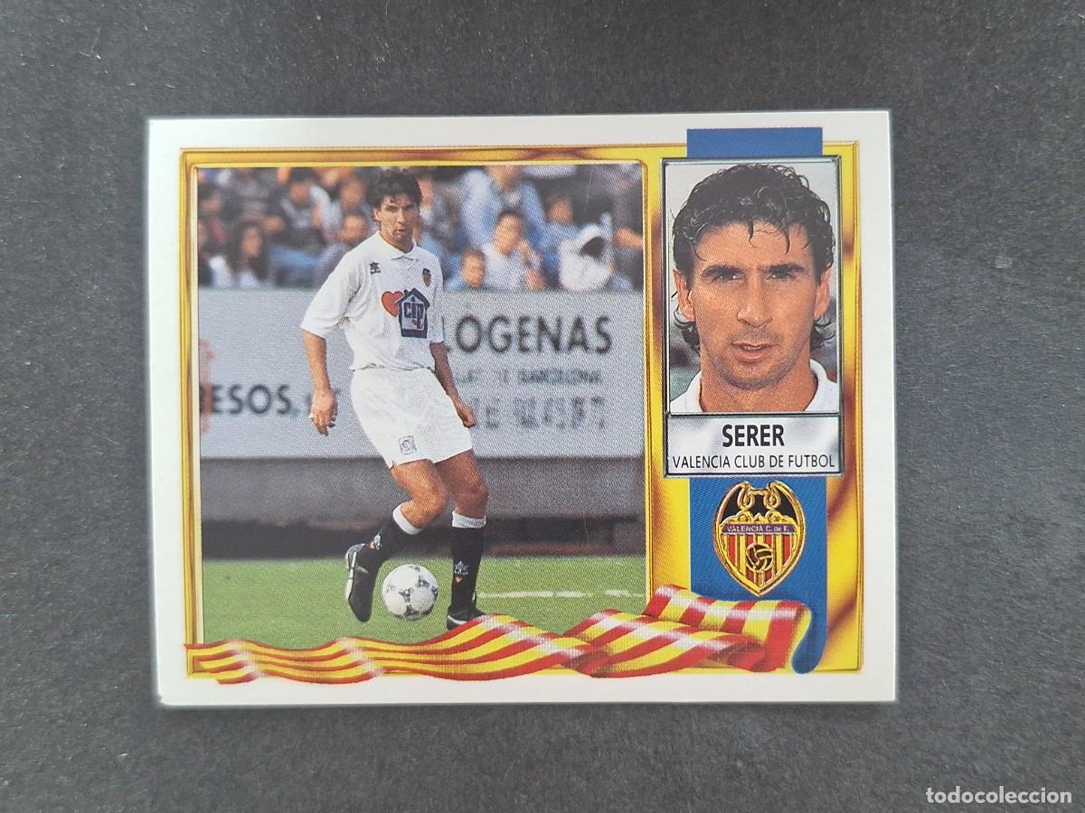 Cartes &agrave; collectionner de Football: L3 SERER VALENCIA C. F. LIGA ESTE 1995 1996 95 96 NUNCA PEGADO SIN PEGAR