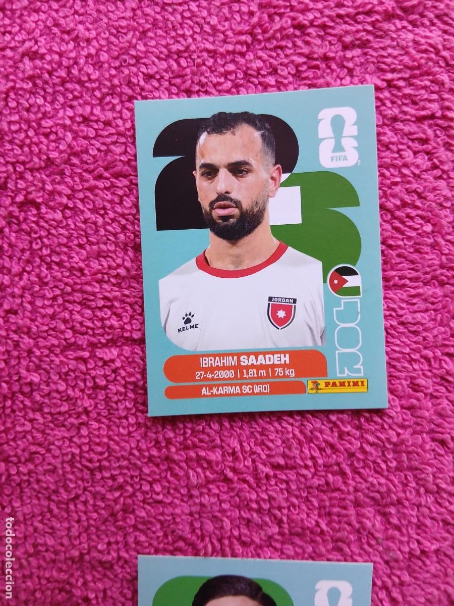 Cartes &agrave; collectionner de Football: FIFA World Cup 2026 Ibrahim Saadeh jor 9 selecci&oacute;n de jordania jor9 panini 2026
