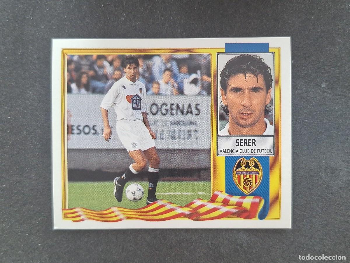 Cartes &agrave; collectionner de Football: L3 SERER VALENCIA C. F. LIGA ESTE 1995 1996 95 96 NUNCA PEGADO SIN PEGAR