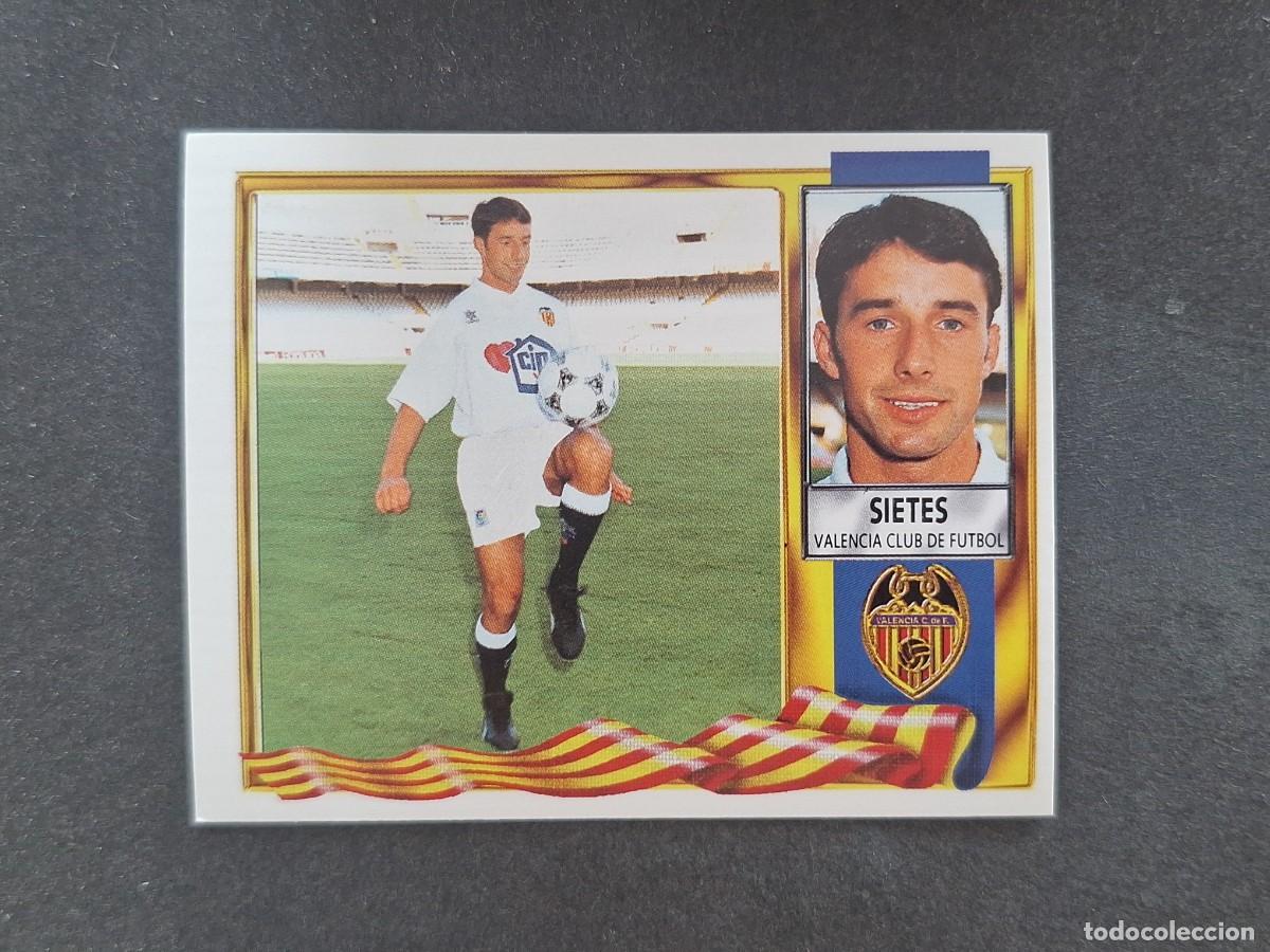 Cartes &agrave; collectionner de Football: L3 SIETES VALENCIA C. F. LIGA ESTE 1995 1996 95 96 NUNCA PEGADO SIN PEGAR