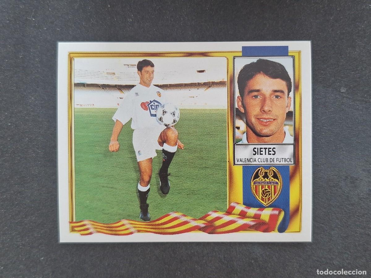 Cartes &agrave; collectionner de Football: L3 SIETES VALENCIA C. F. LIGA ESTE 1995 1996 95 96 NUNCA PEGADO SIN PEGAR