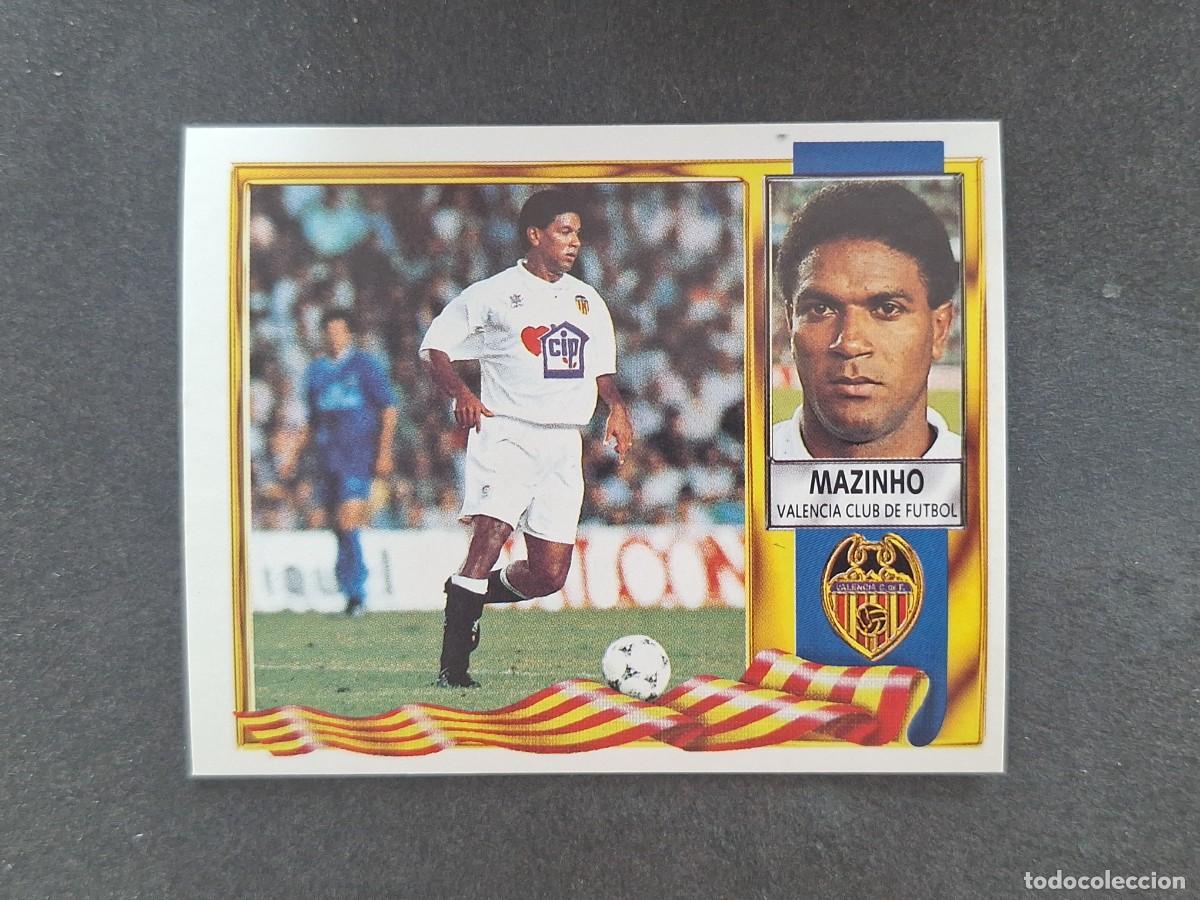 Fu&szlig;ball-Sticker: L3 MAZINHO VALENCIA C. F. LIGA ESTE 1995 1996 95 96 NUNCA PEGADO SIN PEGAR