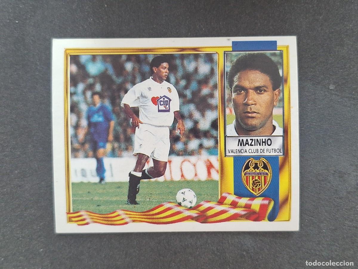 Fu&szlig;ball-Sticker: L3 MAZINHO VALENCIA C. F. LIGA ESTE 1995 1996 95 96 NUNCA PEGADO SIN PEGAR