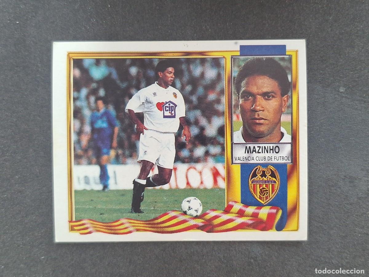 Fu&szlig;ball-Sticker: L3 MAZINHO VALENCIA C. F. LIGA ESTE 1995 1996 95 96 NUNCA PEGADO SIN PEGAR
