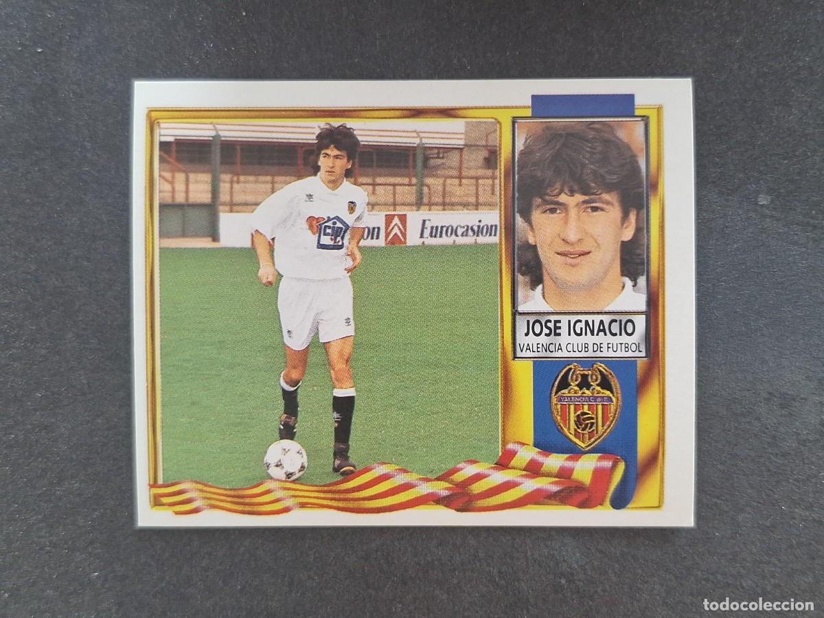 Fu&szlig;ball-Sticker: L3 JOSE IGNACIO VALENCIA C. F. LIGA ESTE 1995 1996 95 96 NUNCA PEGADO SIN PEGAR