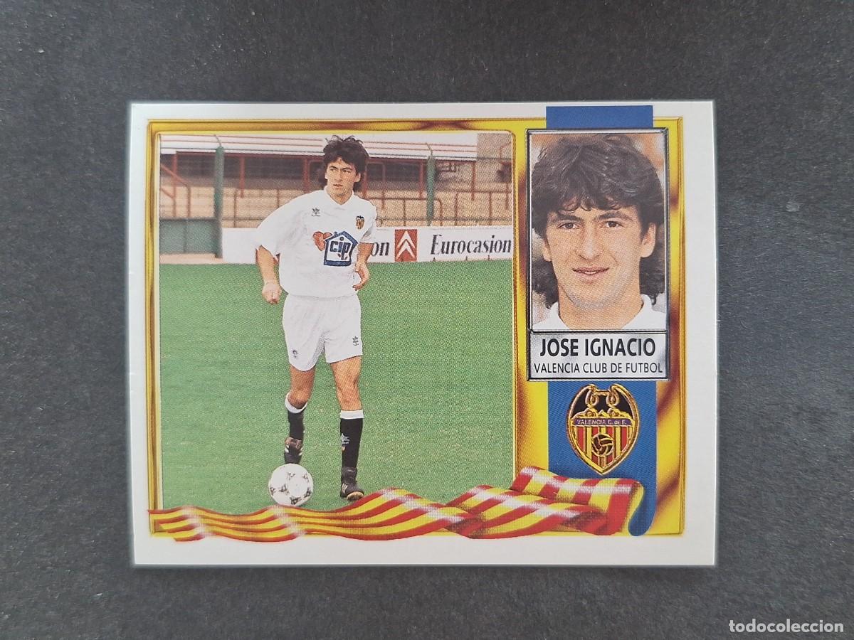 Fu&szlig;ball-Sticker: L3 JOSE IGNACIO VALENCIA C. F. LIGA ESTE 1995 1996 95 96 NUNCA PEGADO SIN PEGAR