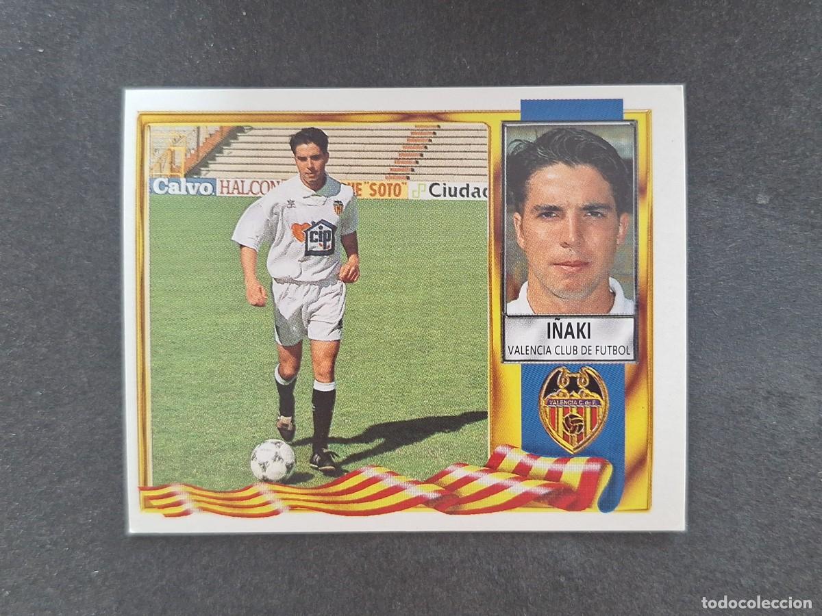 Fu&szlig;ball-Sticker: L3 I&Ntilde;AKI VALENCIA C. F. LIGA ESTE 1995 1996 95 96 NUNCA PEGADO SIN PEGAR