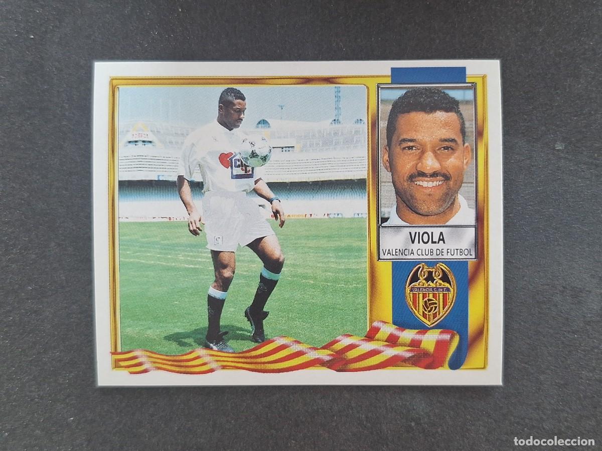 Fu&szlig;ball-Sticker: L3 VIOLA VALENCIA C. F. LIGA ESTE 1995 1996 95 96 NUNCA PEGADO SIN PEGAR