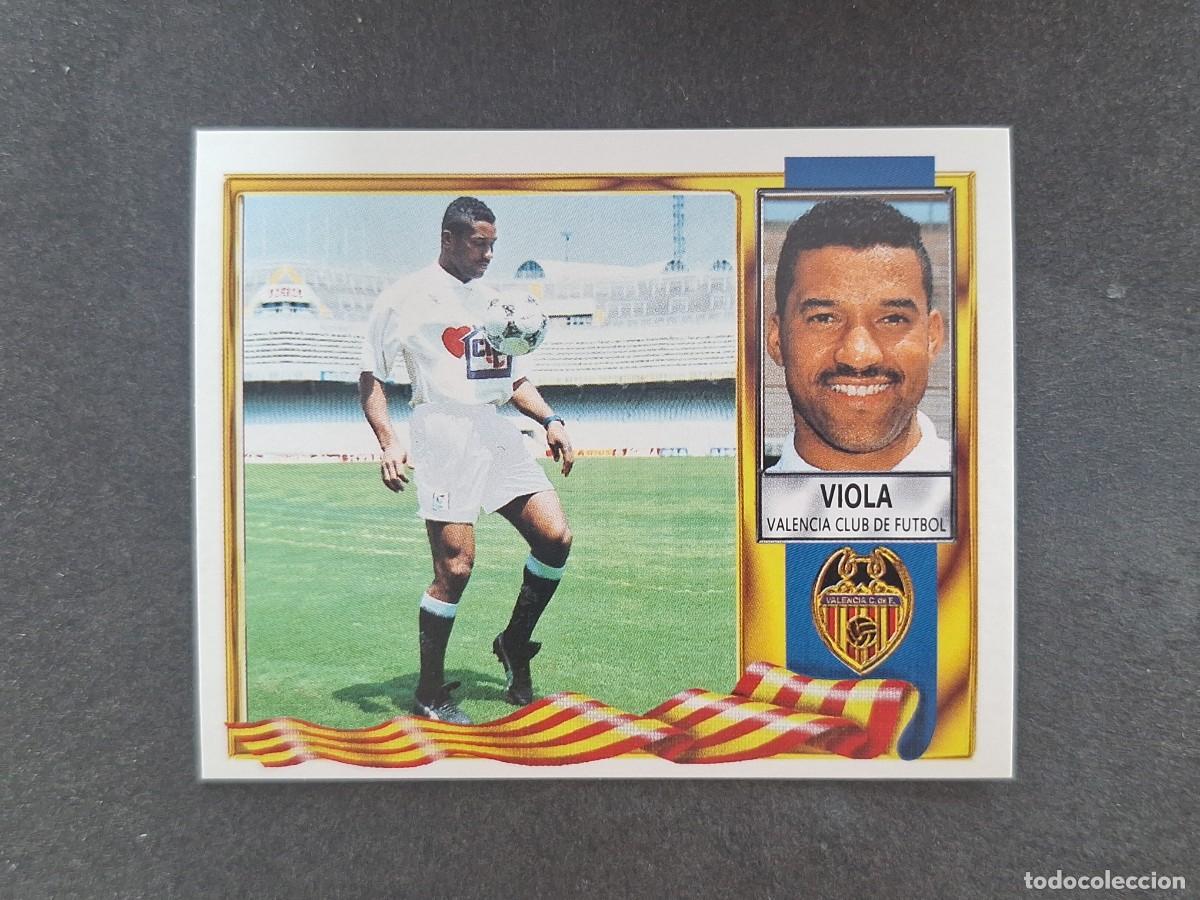 Fu&szlig;ball-Sticker: L3 VIOLA VALENCIA C. F. LIGA ESTE 1995 1996 95 96 NUNCA PEGADO SIN PEGAR