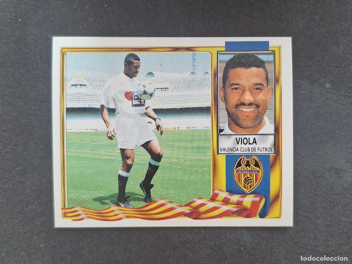Fu&szlig;ball-Sticker: L3 VIOLA VALENCIA C. F. LIGA ESTE 1995 1996 95 96 NUNCA PEGADO SIN PEGAR