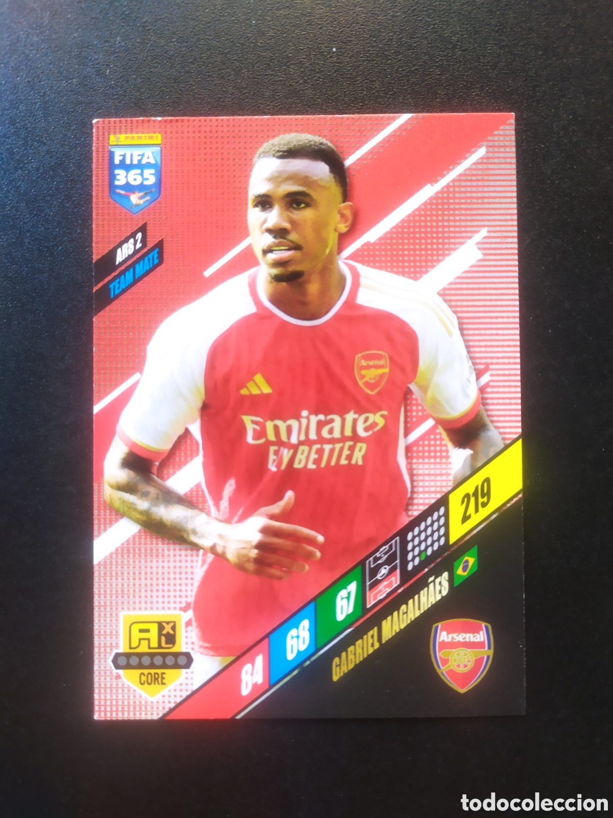 Cartes &agrave; collectionner de Football: FIFA 365 adrenalyn 2023 2024 23 24 panini Gabriel Magalhaes ARS2 Arsenal